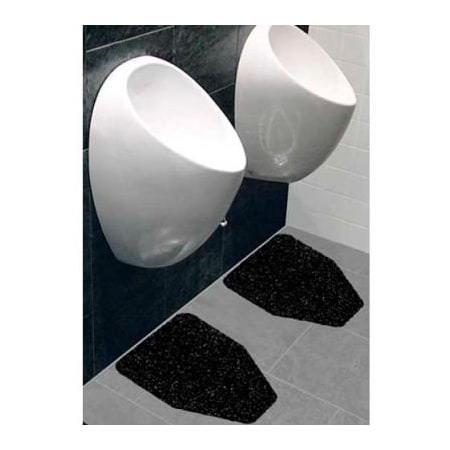 Sanastar Wizkid Antimicrobial Original Urinal Mats, Black 12/Pack - OR-10001-BL Box